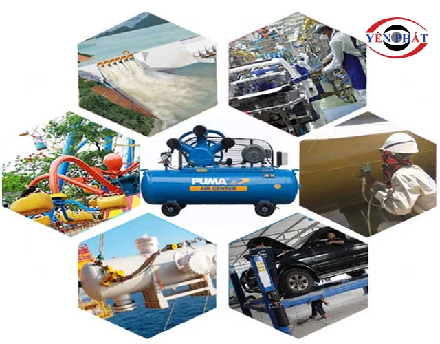 Máy nén khí Puma 5HP thường dùng vào việc gì?