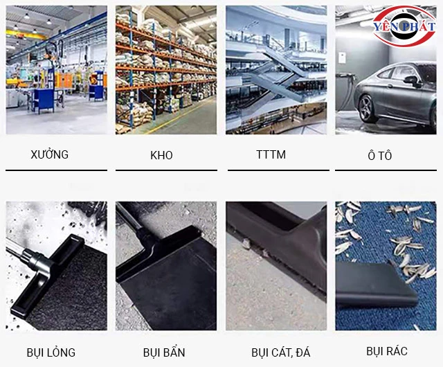 Ứng dụng máy hút bụi công nghiệp khô ướt Palada PD 80-3