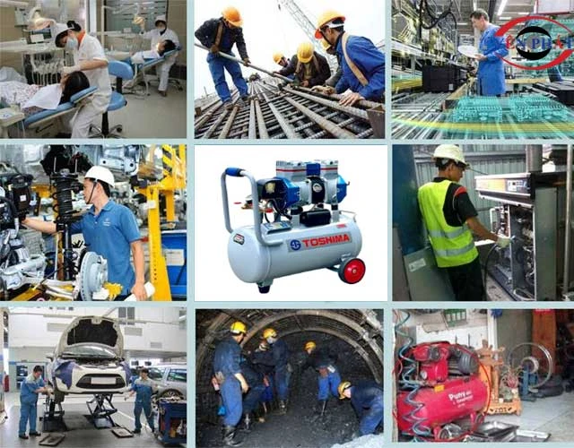 Địa bàn tác nghiệp của máy nén khí 36L