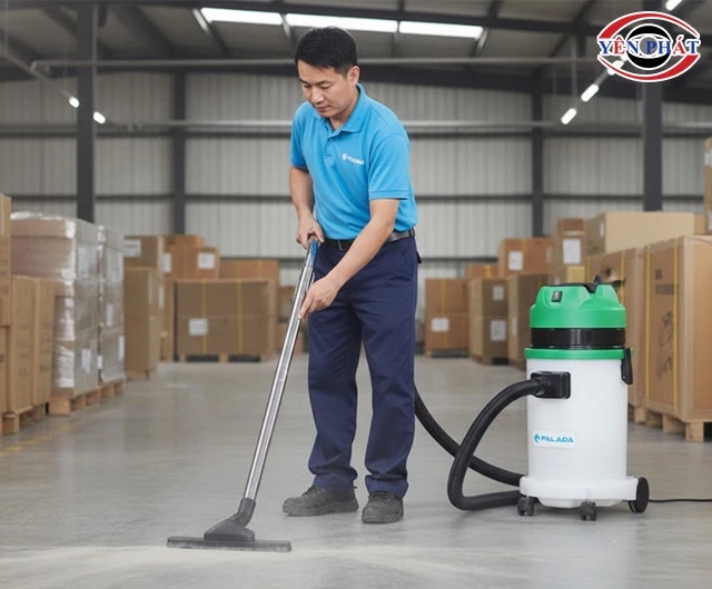 Lợi ích máy hút bụi công nghiệp thùng nhựa Palada PD40