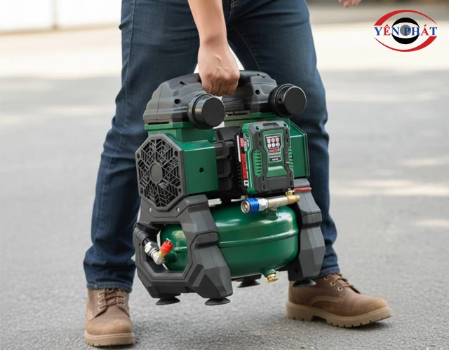 Máy nén khí 21V Dễ cầm tay, tối ưu tính cơ động