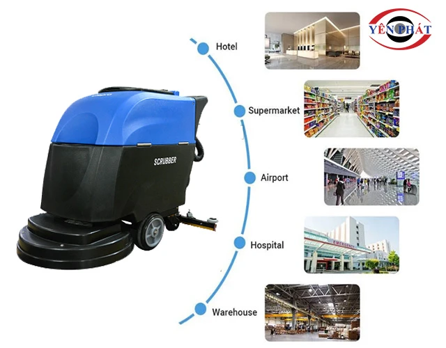 Ứng dụng máy chà sàn liên hợp Clepro C50E vào công việc