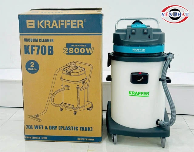 Máy hút bụi công nghiệp 2800W Kraffer KF70B
