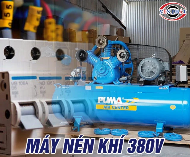 Máy nén khí 380V: Công suất thật - Áp lực chuẩn - Bền bỉ