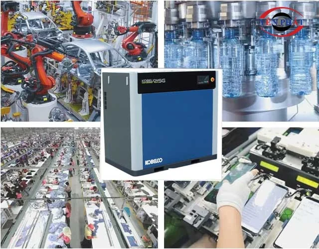 Ứng dụng máy nén khí 15kW vào công việc thực tiễn