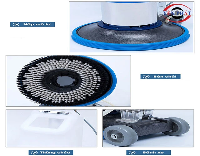 Cấu tạo chính của máy chà sàn Hiclean HC 522