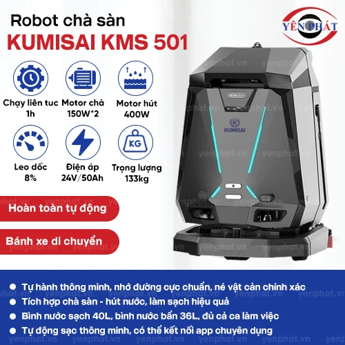 Robot chà sàn Kumisai KMS 501  2