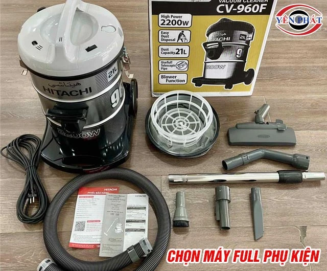 Chọn máy hút bụi công nghiệp Hitachi