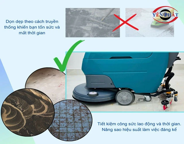 Máy chà sàn Kraffer KF60 hiệu suất cao