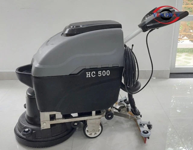 Kết thúc làm việc máy chà sàn Hiclean HC500