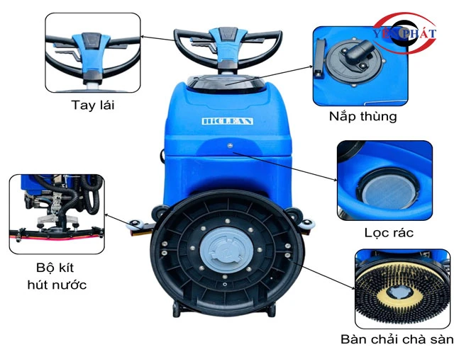 Thông số kỹ thuật máy chà sàn Hiclean HC500