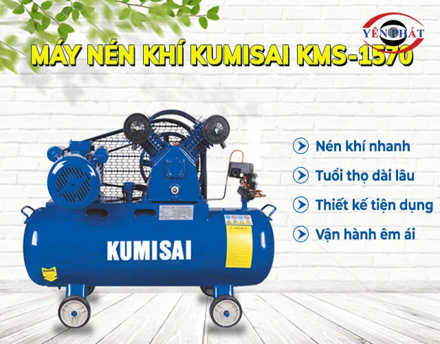 Máy nén khí mini Kumisai KMS-1570 hoạt động như thế nào?