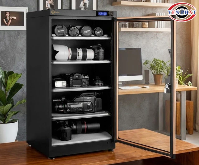Tủ chống ẩm Nikatei NC-125S (125 lít) chứa nhiều đồ