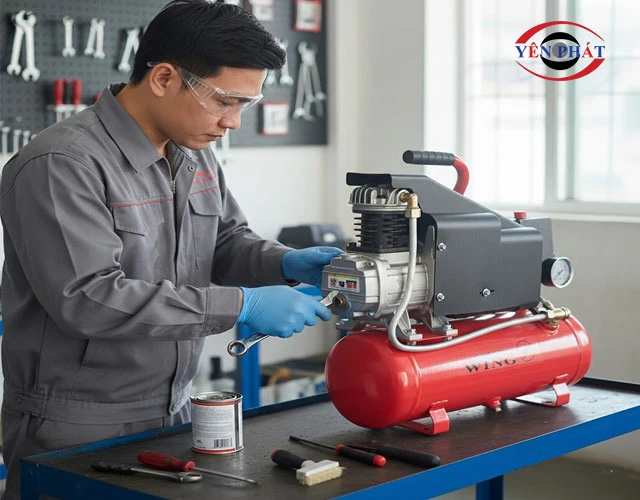 Cách bảo dưỡng máy nén khí 8L giúp tăng tuổi thọ