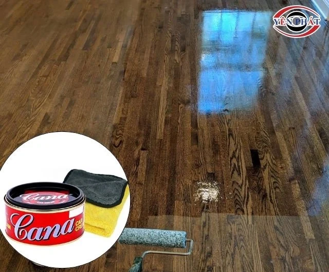 Mẹo làm bóng sạch sàn gỗ như mới chỉ bằng xi Cana