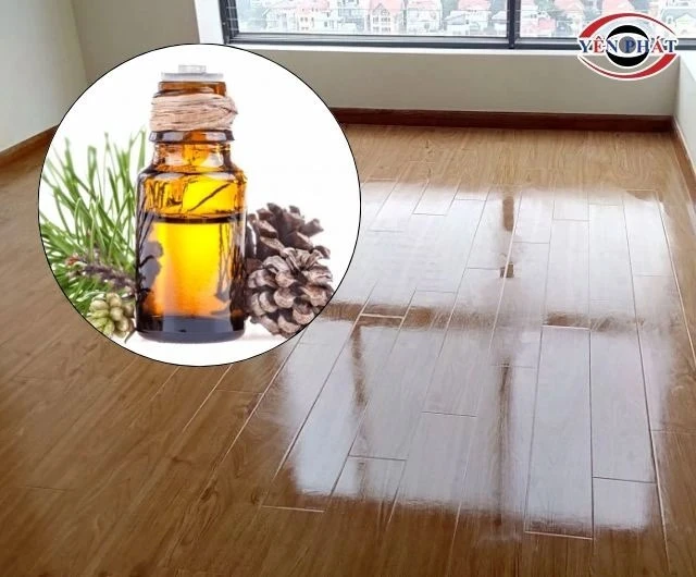 Cải thiện độ bóng cho sàn gỗ với dầu thông