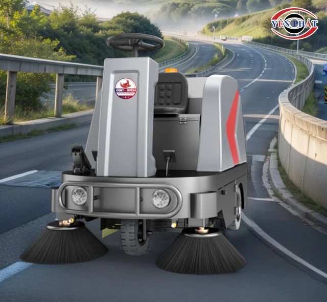 xe quét rác ngồi lái DQC - Tech 5F