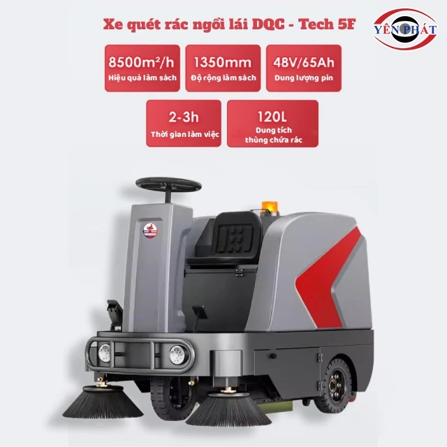thông số của xe quét rác ngồi lái DQC - Tech 5F