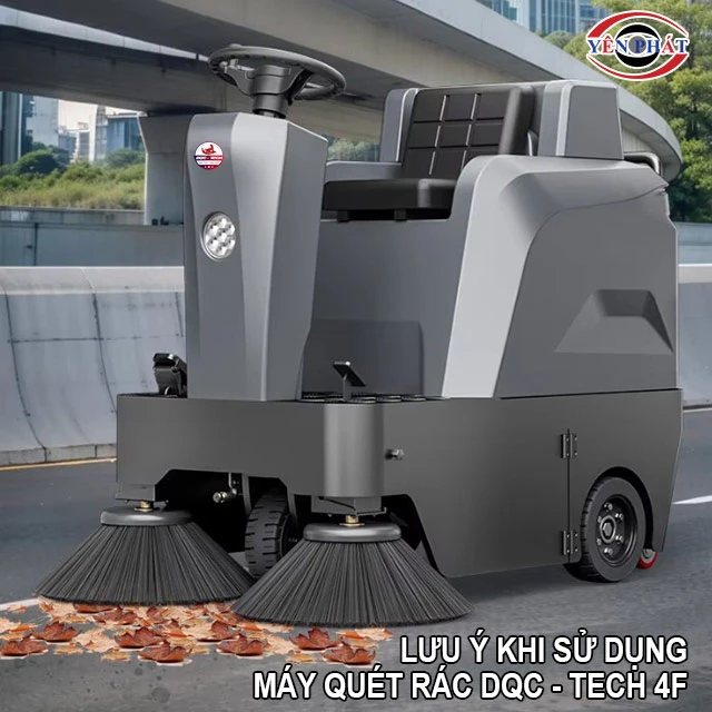 lưu ý khi dùng Xe quét rác DQC - Tech 4F