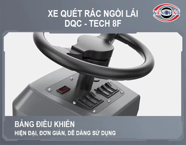 bảng điều khiển của xe quét rác DQC - Tech 8F