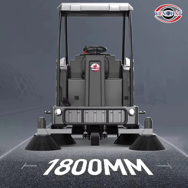 độ rộng làm việc của xe quét rác DQC - Tech 8F