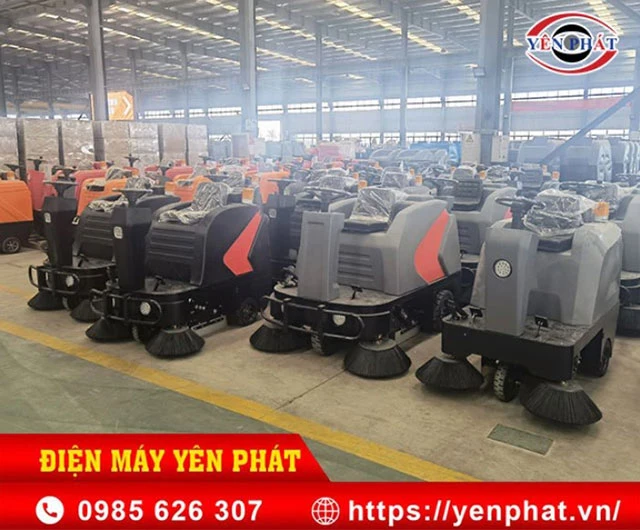 yên phát bán xe quét rác ngồi lái DQC - Tech 6F