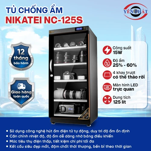Tủ chống ẩm Nikatei NC-125S (125 lít) 2