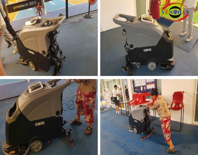 Ứng dụng máy chà sàn Kraffer GM50 vào thực tế