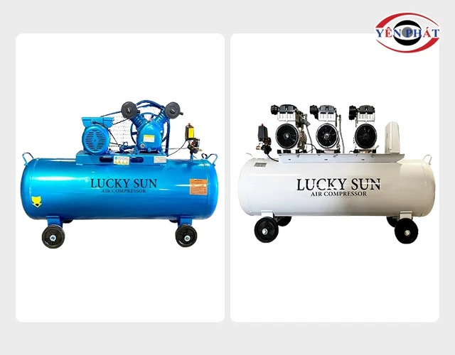 Máy bơm hơi không dầu 180L của Lucky
