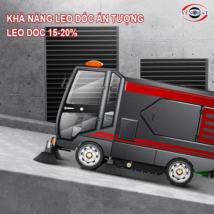 Xe Quét Rác Ngồi Lái DQC - Tech 14F leo dốc tốt