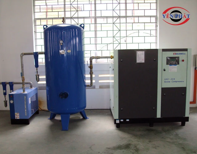 Máy nén khí 1000L Hanbell AA6-22A trục vít