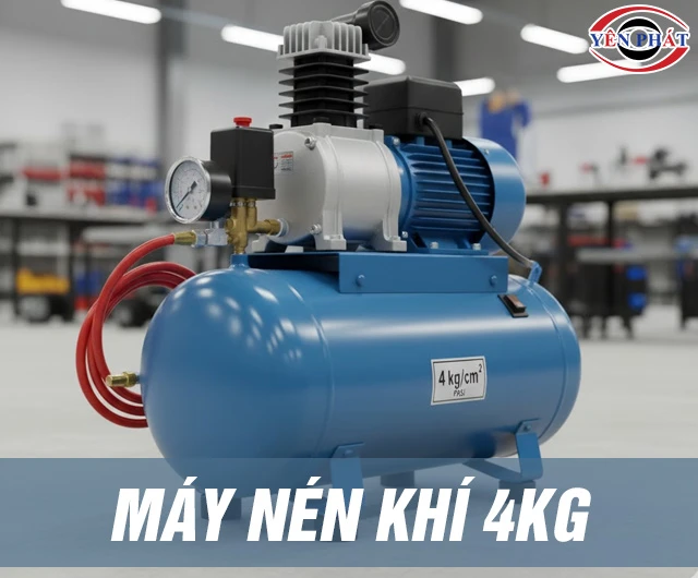 Máy nén khí 4kg: Top 6 model nạp nhanh - Áp ổn - Tiện lợi