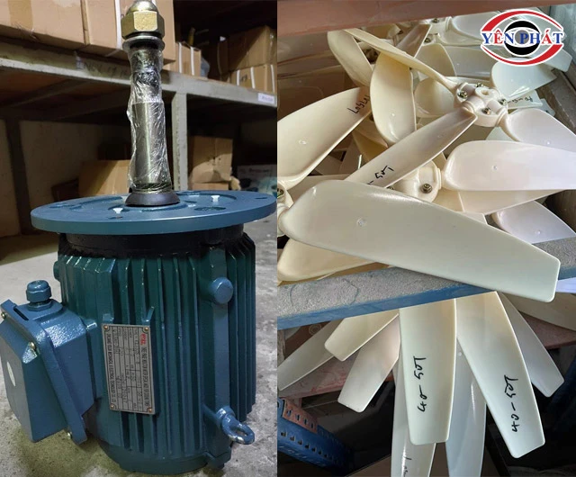 quạt và động cơ tháp giải nhiệt