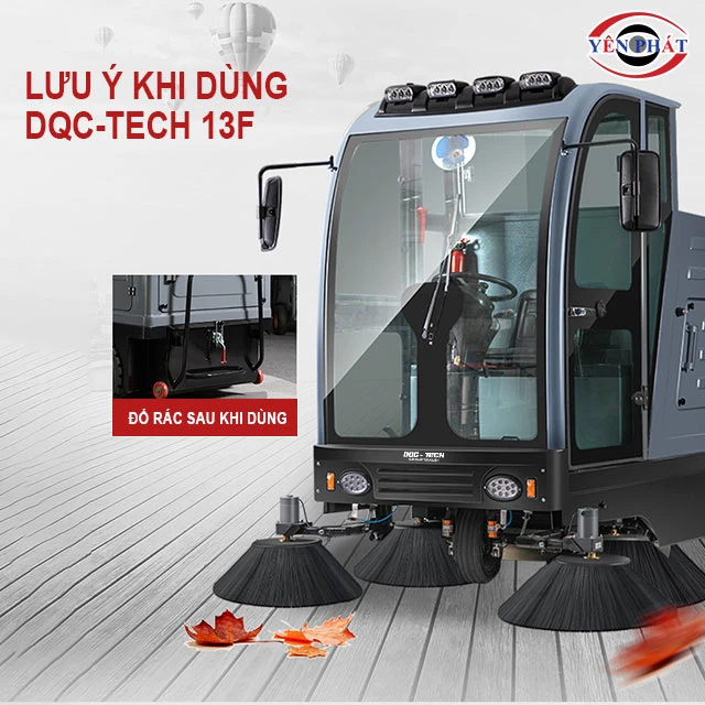 đổ rác sau khi dùng DQC - Tech 13F