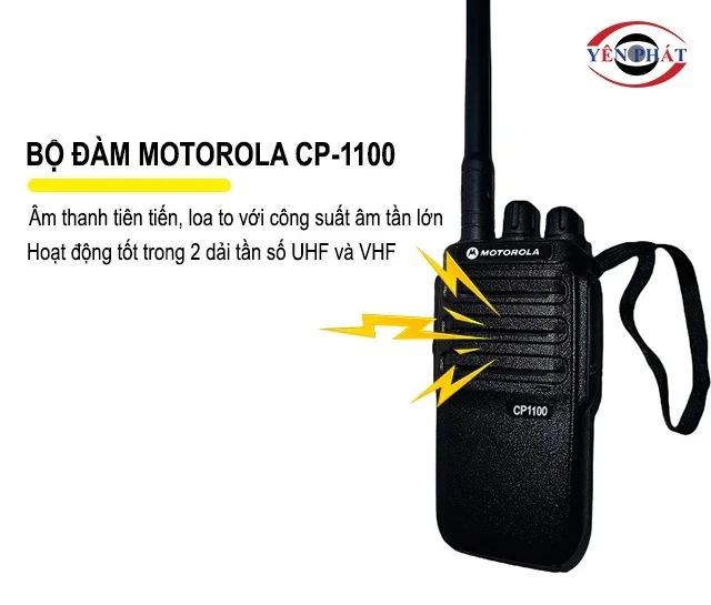 Bộ đàm Motorola CP-1100 có âm thanh to, rõ nét