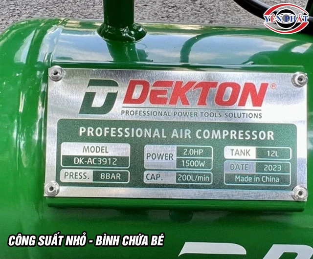 Thông số máy nén khí 12L 