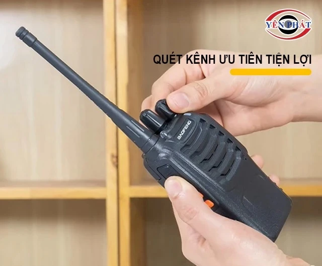 Baofeng BF 888S quét kênh tiện lợi