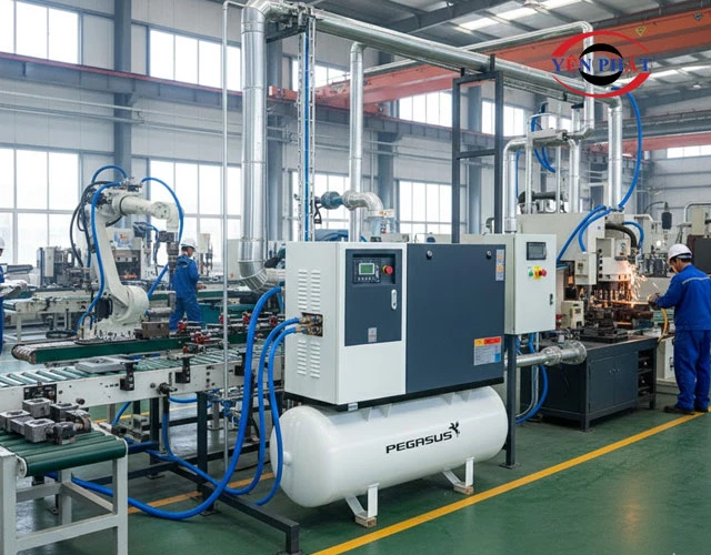 Ứng dụng thực tế của máy nén khí trục vít Pegasus TM-15A