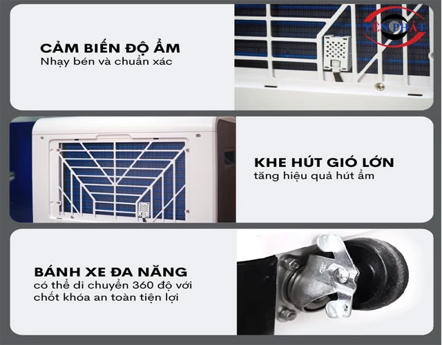 máy hút ẩm 70L hút ẩm nhanh