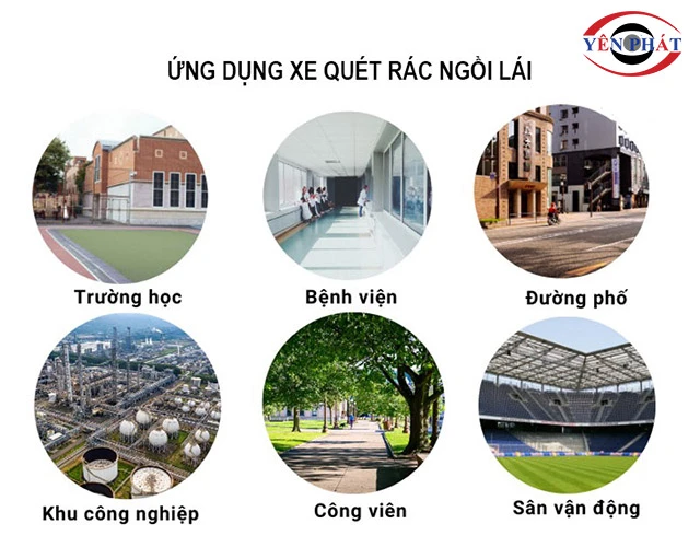 ứng dụng của xe quét rác DQC - Tech 10F