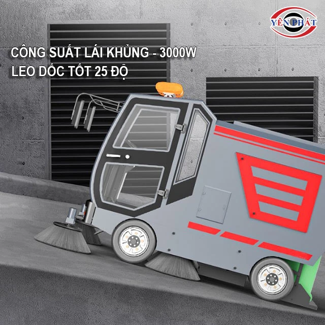 Xe quét rác ngồi lái DQC - Tech 18F leo dốc tốt