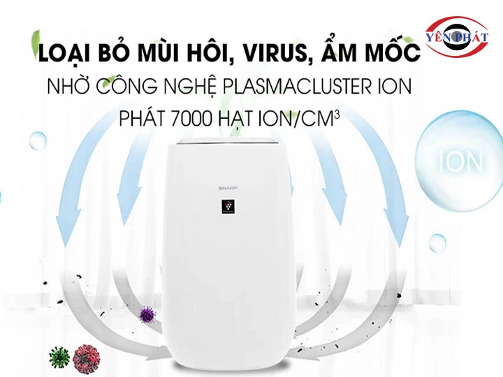 Máy lọc không khí Sharp FP-J40E-W khử mùi hiệu quả