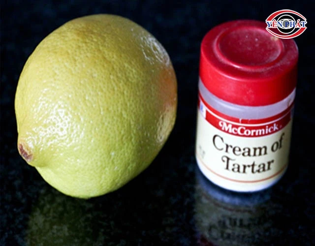 pha Chanh và bột Cream of Tartar