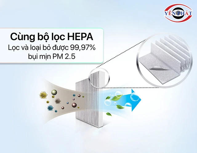 Sharp KI-L60V-W loại bỏ bụi mịn tốt