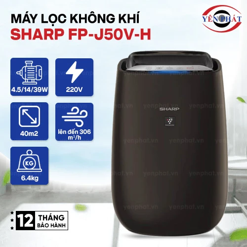 Máy lọc không khí Sharp FP-J50V-H 2