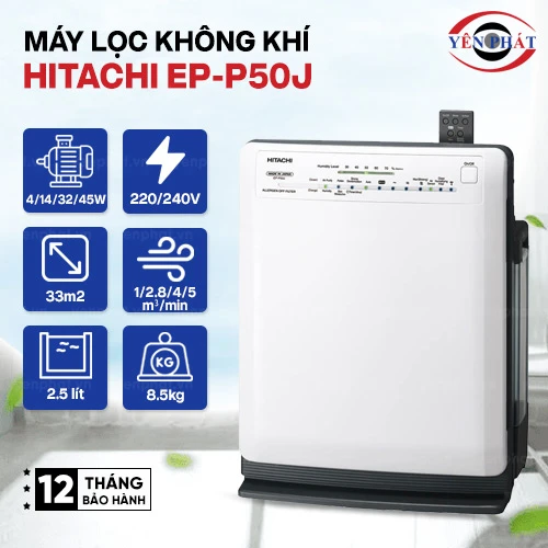 Máy lọc không khí và tạo ẩm Hitachi EP-P50J 2