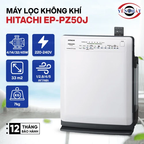 Máy lọc không khí Hitachi EP-PZ50J 2