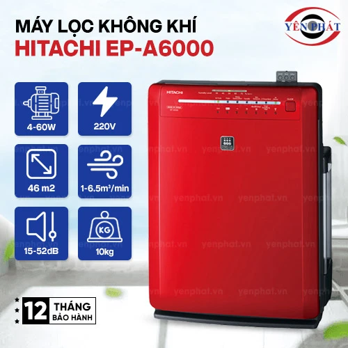 Máy lọc không khí và tạo ẩm Hitachi EP-A6000 2