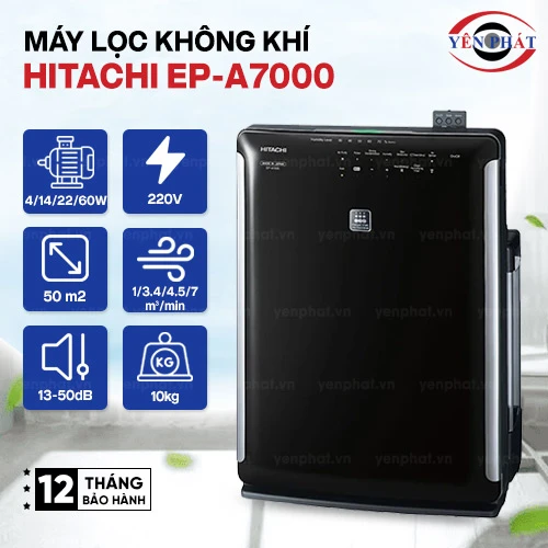 Máy lọc không khí và tạo ẩm Hitachi EP-A7000 2