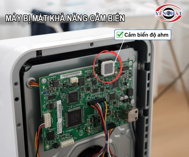 Cảm biến của máy lọc không khí Sharp bị hỏng